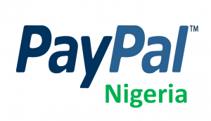 PayPal logo in blue, with Nigeria in green underneath.