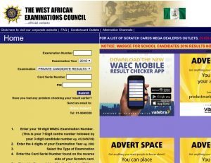 waec gce result
